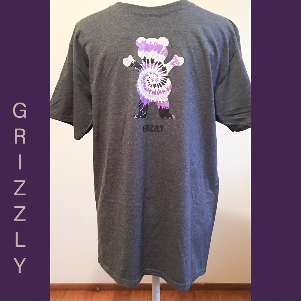 Grizzly • Tie-dye Bear Skate Tee - Picture 1 of 4